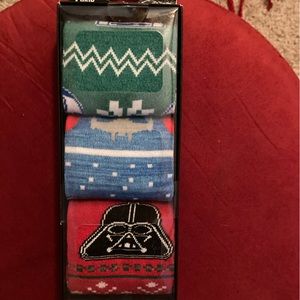 STAR WARS CHRISTMAS  ADULT SOCKS NEW